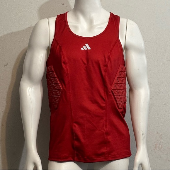 adidas Other - NEW Adidas Aeroready Padded Basketball Tank Top Red Men’s Size 2XL